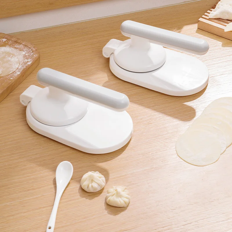 New Dumpling Skin Pressing Tool for Home Use Dumpling Making Steamed Bun Mold Dumpling Rolling Leather Maker