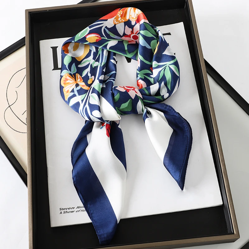 Shipping Korean Uruguay Kurdish silk scarf Corner Monochrome 70*70cm Hijab scarves