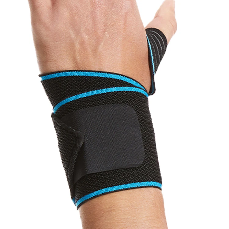 Runyi Custom Logo Color Gym Barbell Weightlifting Wrist Straps for Assistance Wrist Bands