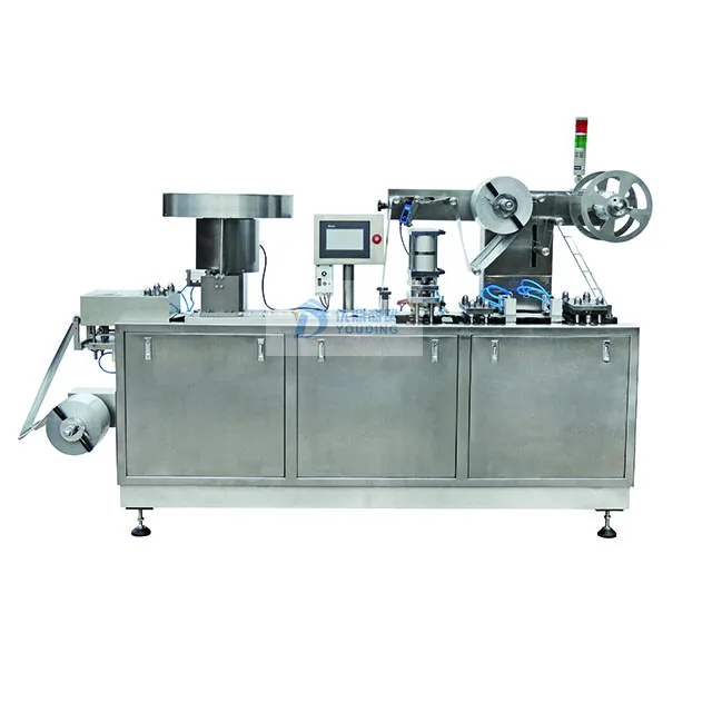 Automatic Packaging Tablet Capsule Pill Flat Plate Sealing Alu PVC Forming Blister Packing Machine Price For Sale