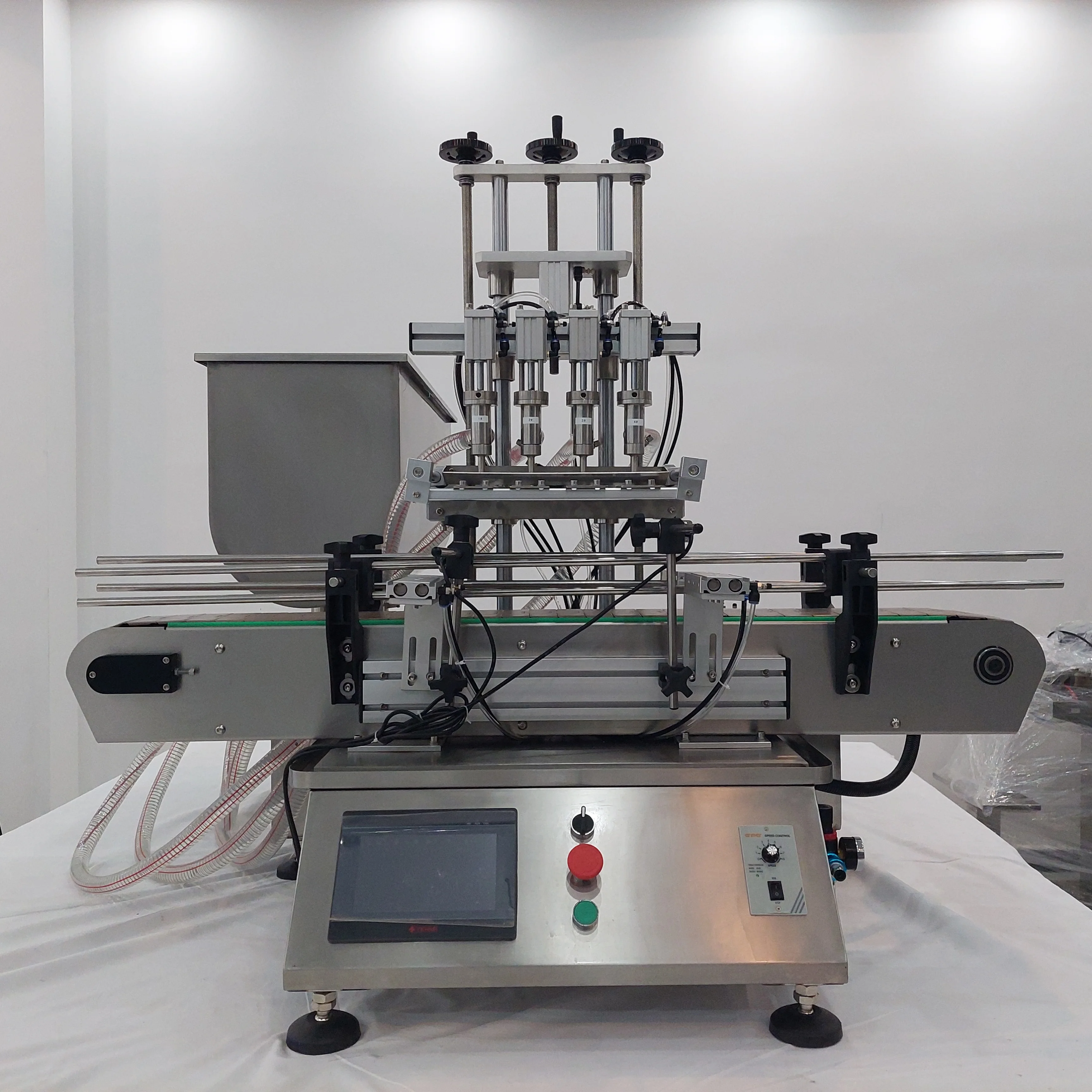 Small footprint  desktop head paste filling machine sour cream mineral water filling factory price high quality