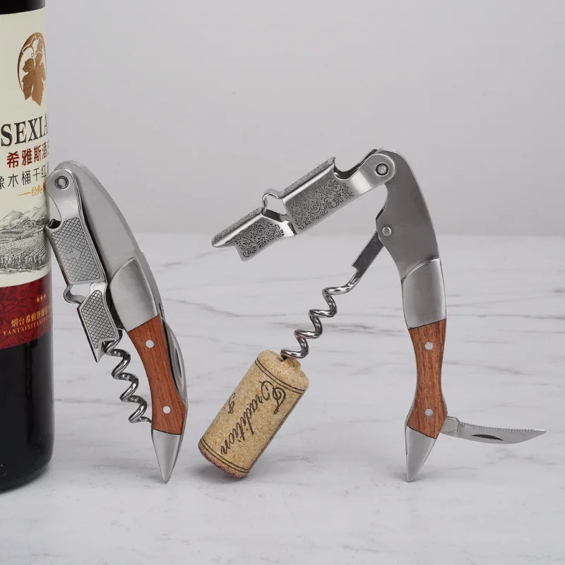 Promotional Gift Wine Opener, Bottle Opener and Foil Cutter Waiters Corkscrew