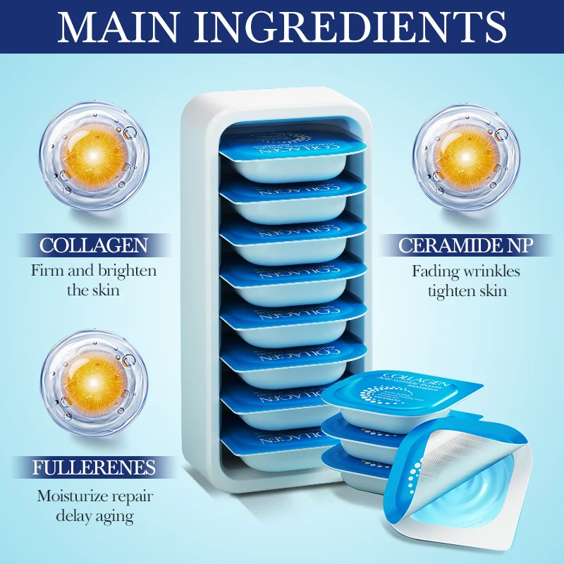 FAYANKOU Private Label Korean Collagen Anti-Wrinkle Mud Mask Repairing Smooth And Moisturizing Jelly Pudding Clay Facial Mask