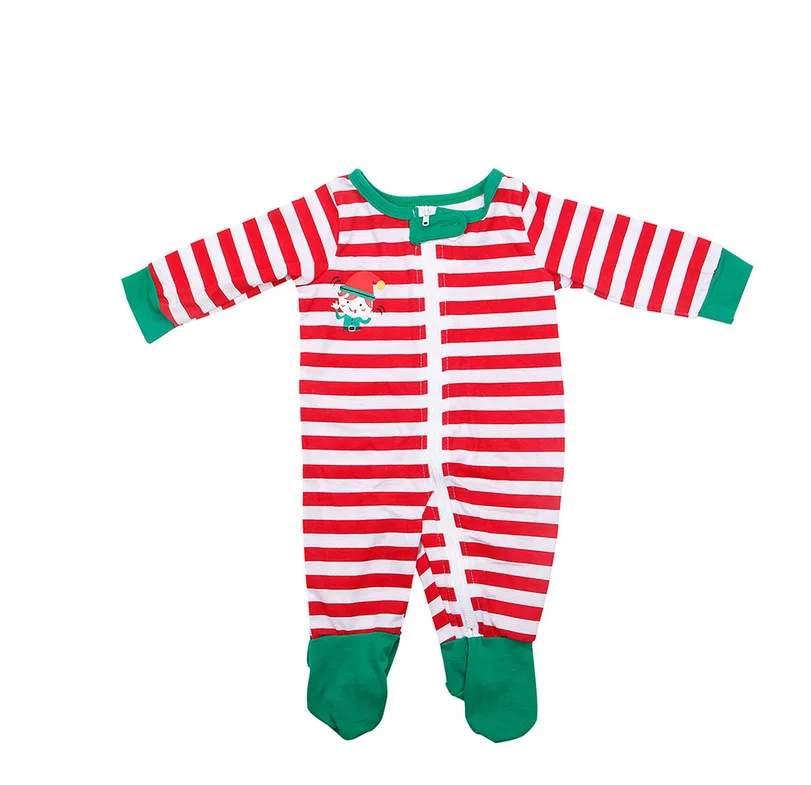 Wholesale Xmas Custom Blank Christmas Print Adult Kids Baby M L Pajamas Set For Family