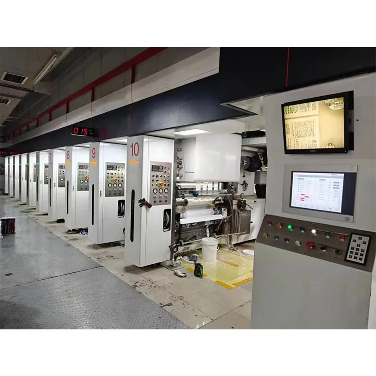 Registration System Auto Splicing Rotogravure Press Automatic Gravure Printing Machine