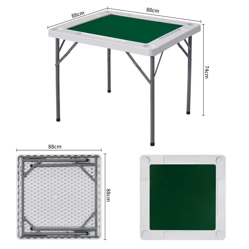 Foldable double-sided pattern customizable chess and card table mahjong table dining table