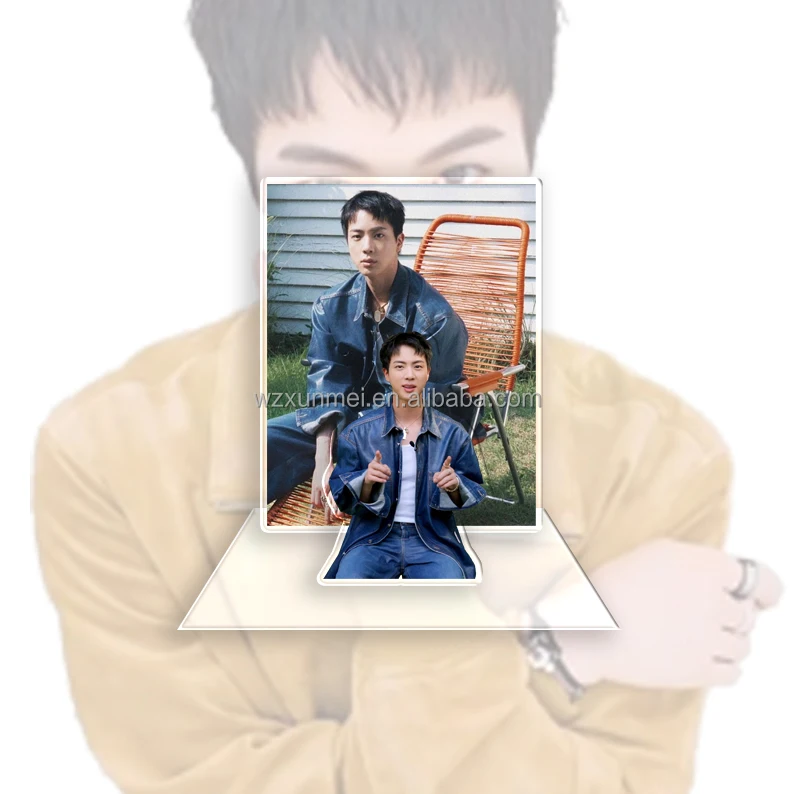 Bangtan Boys Kpop JIN Акриловая Двухсторонняя подставка акриловая