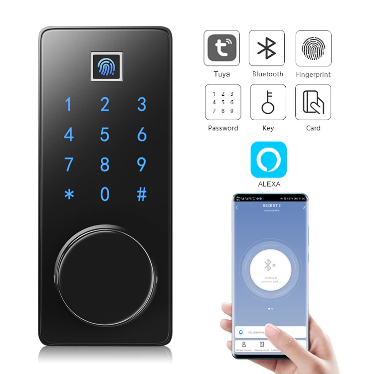 BECK M7BZ tuya app biometric fingerprint smart lock for apartment