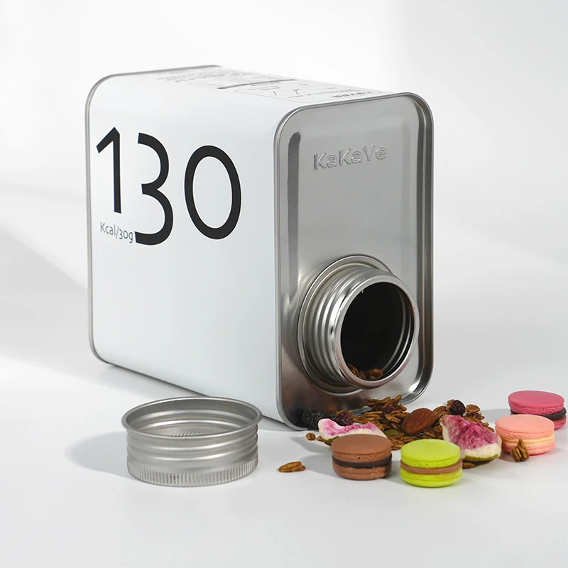 One-Stop Service Custom Round Metal Tea Tin Can Canister Coffee Sugar Spice Tin Jar Metal Packaging Box Coffee Tin Can