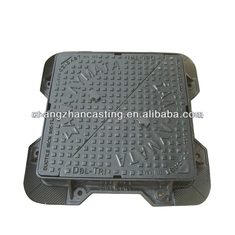 Ductile iron locking manhole cover en124 d400