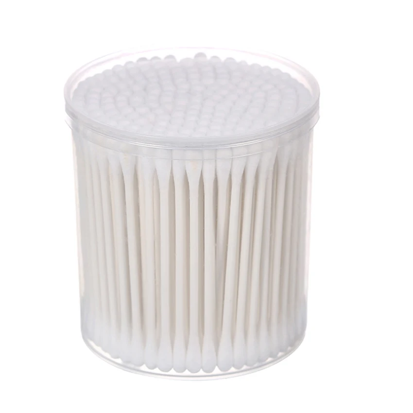 Оптовая продажа, ватные палочки для чистки ушей, ватные палочки из бамбука, чистящие палочки с двойным наконечником, бамбуковые деревянные палочки для ушей, ватные палочки для детей