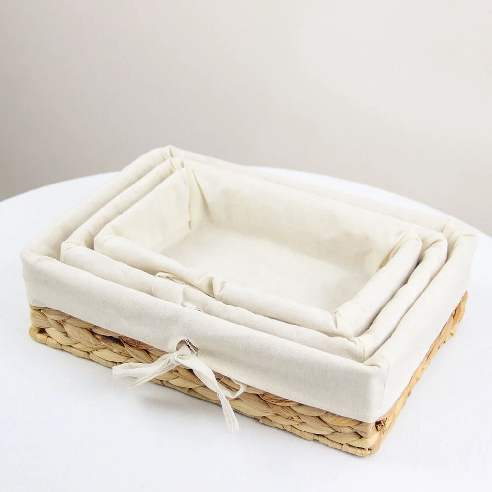 basket liner willow storage basket with white liner