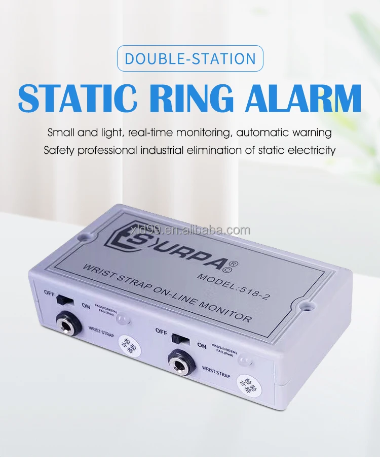 Surpa 518-2 Antistatic Esd Surface Resistance Tester Wrist Strap Online Monitor