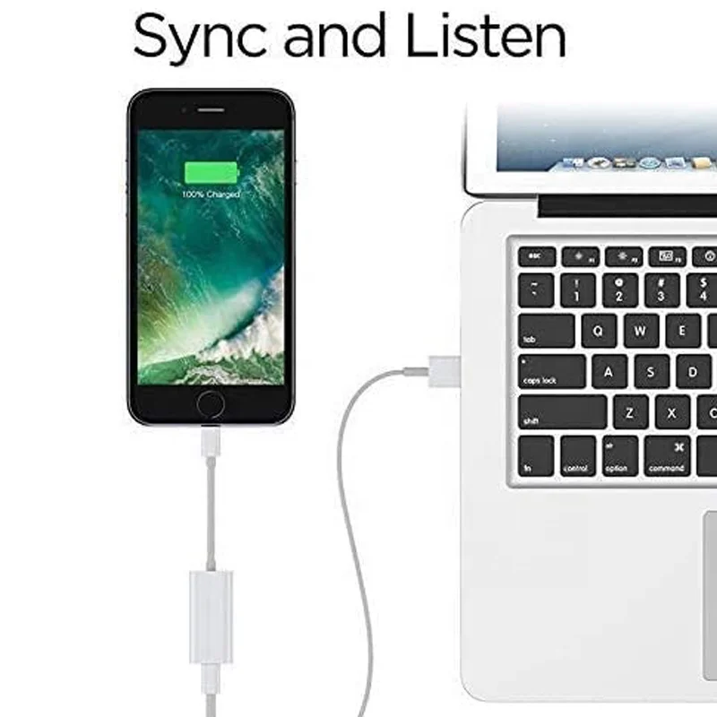 2 in 1 Adapter Splitter Cable Dual For IOS Audio Earphone Charger Headset Fast Charging For iPhone 11 Pro X XS Max XR 7 8 Plus