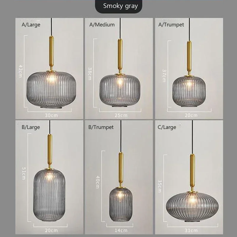 Nordic Glass LED Pendant Lights Creative Living Room Lamp Simple Bedside Lamp Hanging Loft Lighting Chandeliers Lampara