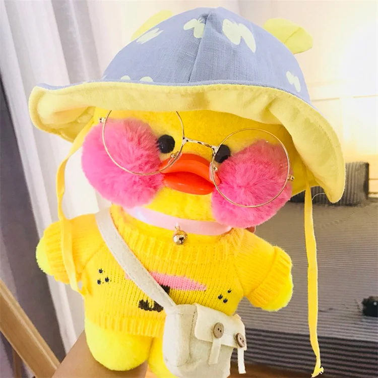 Rts Hot Selling Popular Soft Toys Factory Direct Kawaii Cute Yellow Duck Wholesale Plush Doll Toy Lalafanfan Duck