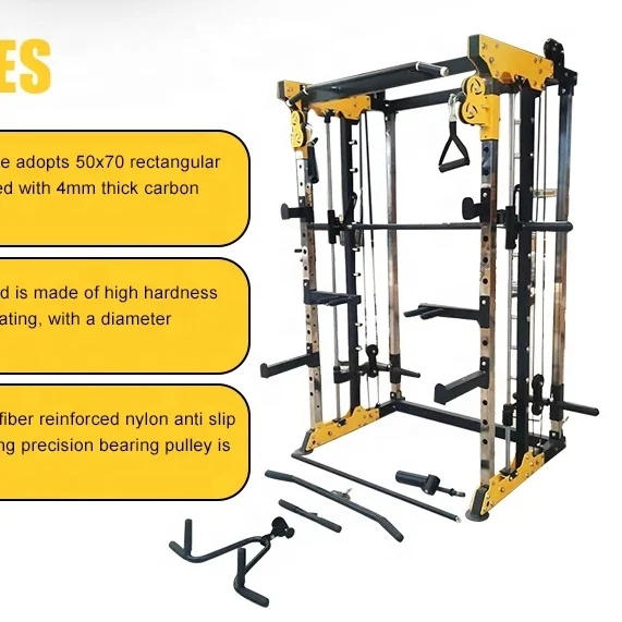 2022 Hot Sale  Commercial and Home used Multi Function Smith Machine Hammer Strength Power Rack