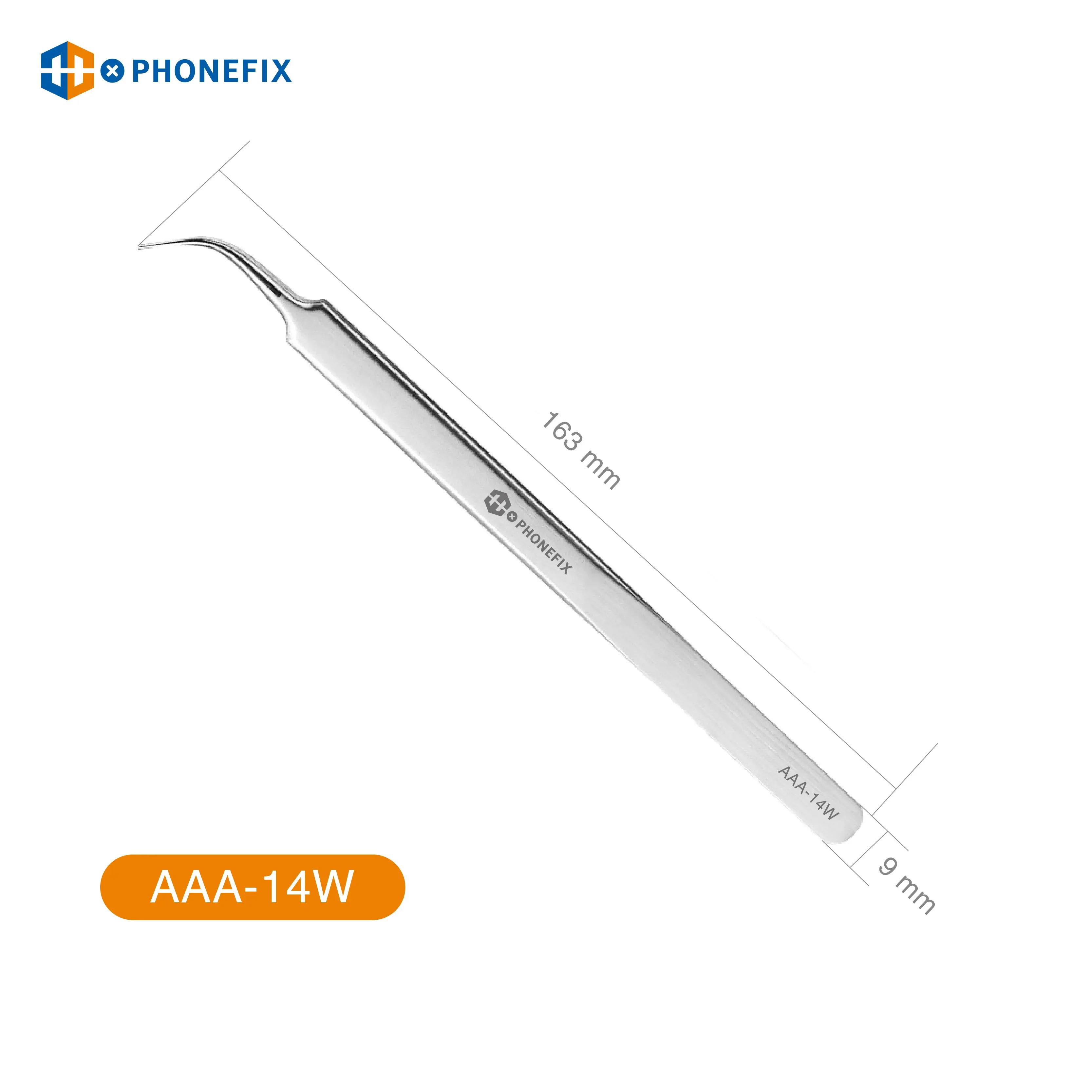 High-Precision Tweezers For Motherboard BGA Anti-Static Precision Stainless Curved Straight Tip Electronics Tweezers