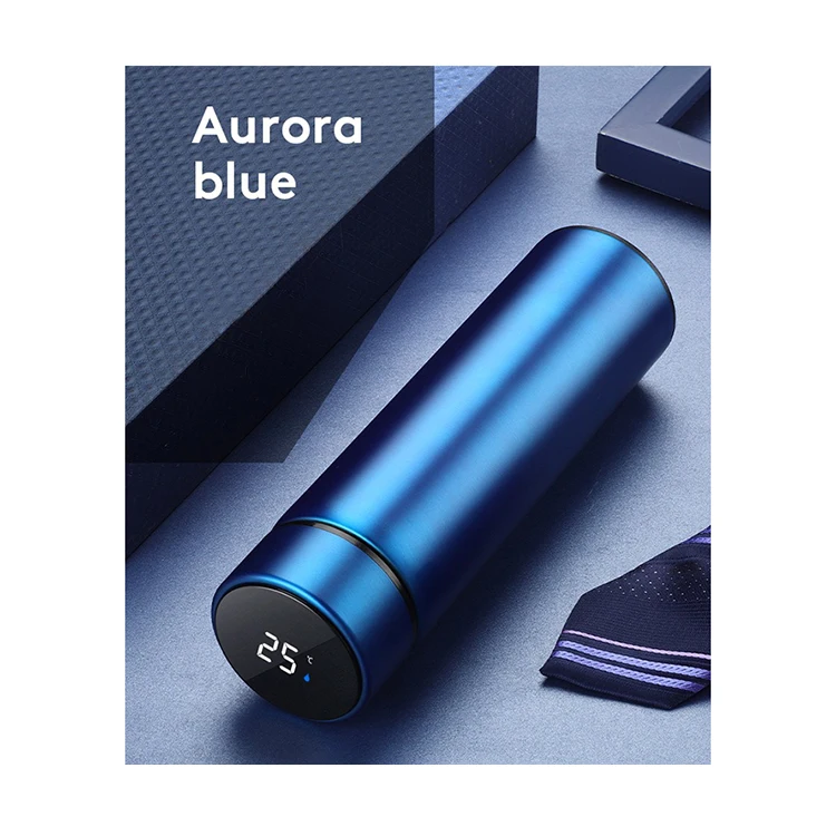 Смарт-светодиодная бутылка для воды из нержавеющей стали 2023 трендовый продукт с дисплеем температуры термос Классическая Свадебная