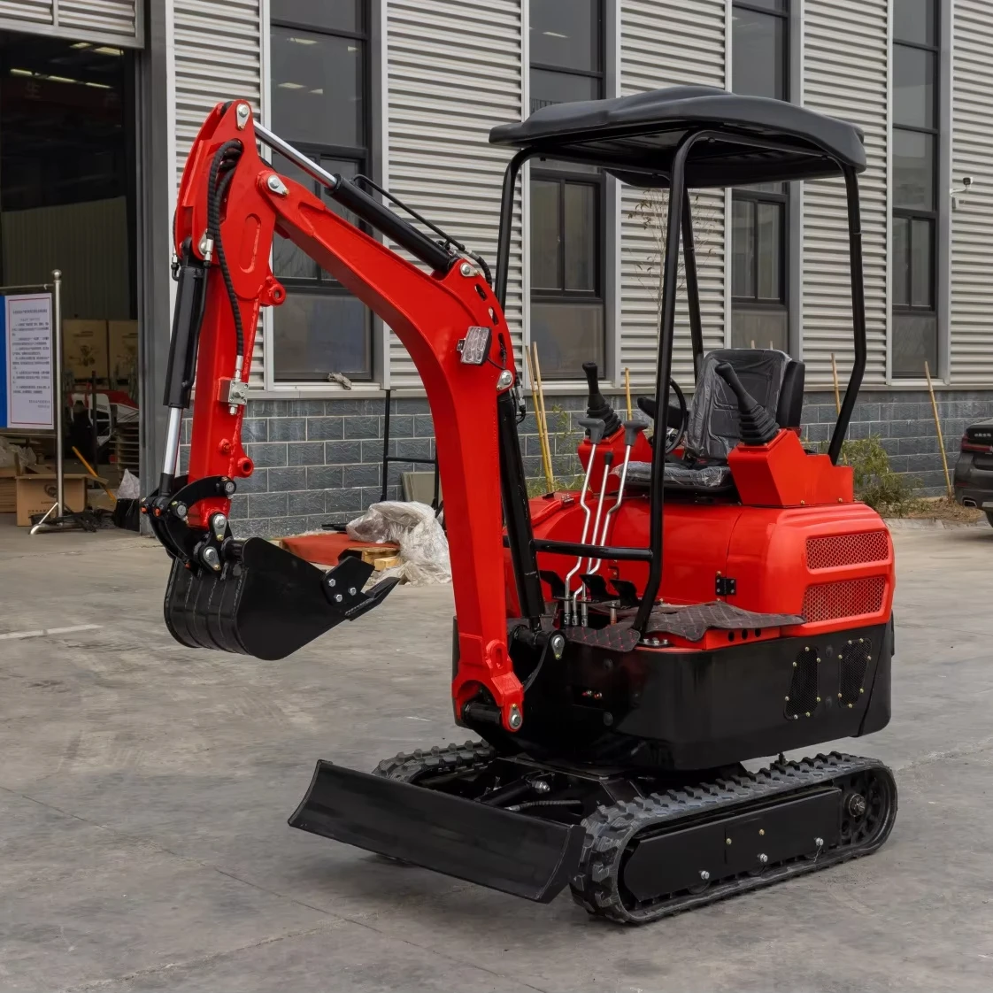 Multi-purpose excavator Home use Agricultural engineering small excavator High quality diesel bagger excavator