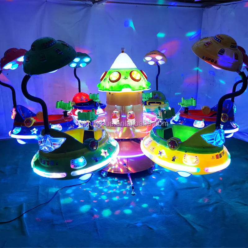 Different shapes colorful luminous night market children funny fishing games carousel toy ride for sale