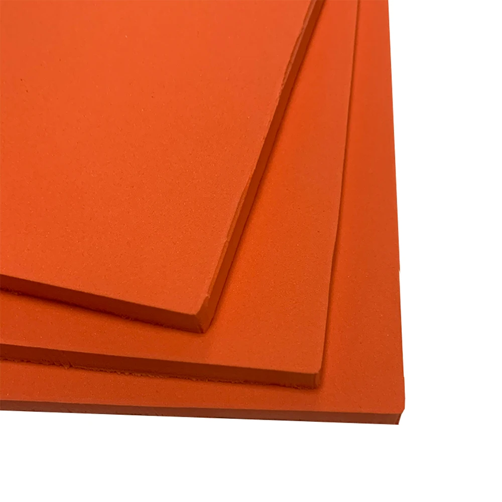 Tandian T45 Orange High Quality Adhesive Ejection Rubber Shore A 25-30 Degree eva for die making rubber cut