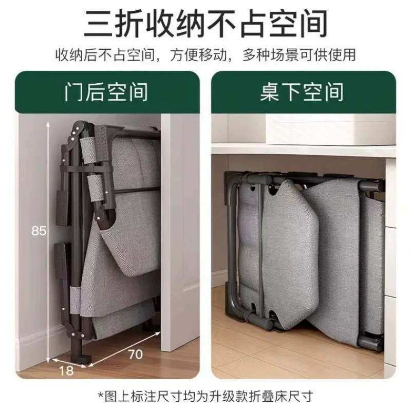 Factory Price Modern Folding Bed Camping Portable Single Simple Online Hot Selling Office Hotel Folded Stainless Beds Wholesale