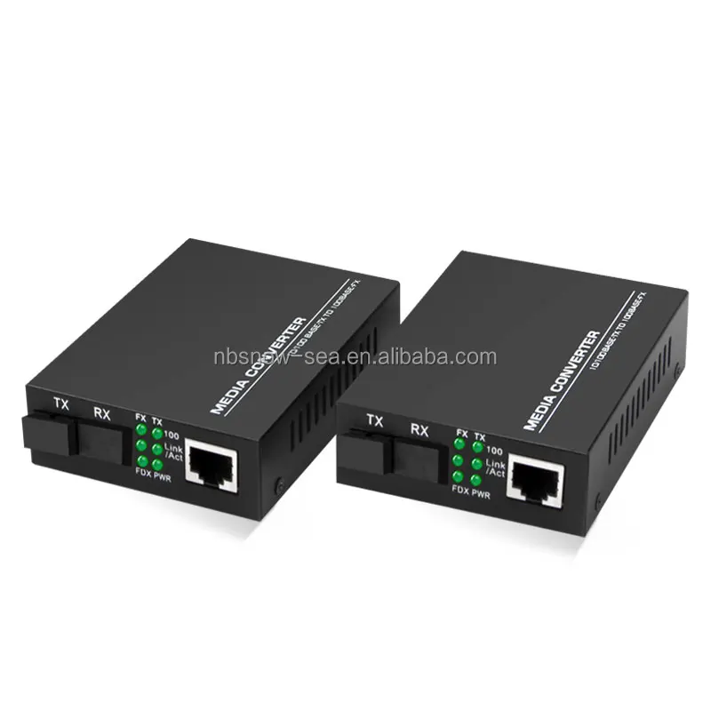10/100M Single Mode Simplex 3KM Fiber Optic to RJ45 Media Converter