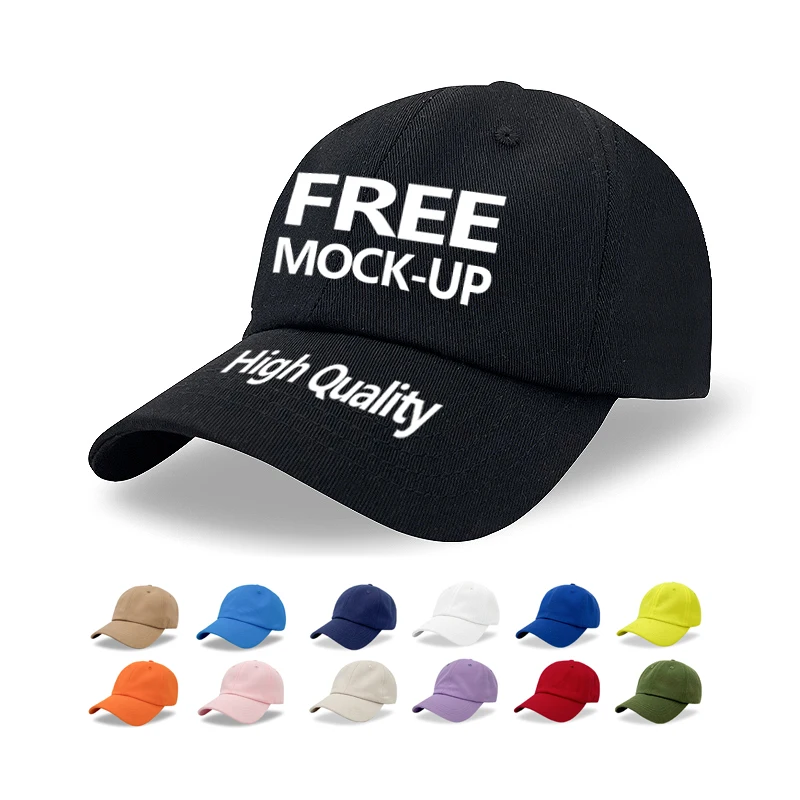 High Quality Soft Top Sports Baseball Caps Custom Embroidery Logo Cotton Solid Color Plain Golf Hat Blank Baseball Cap For Man