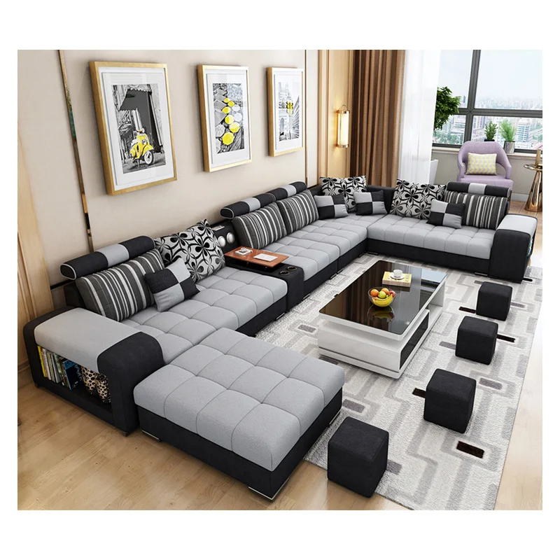  Мебельная фабрика предоставляет в гостинную livingroomsofa гостиная технологии ткань диван 7 seaterfabric