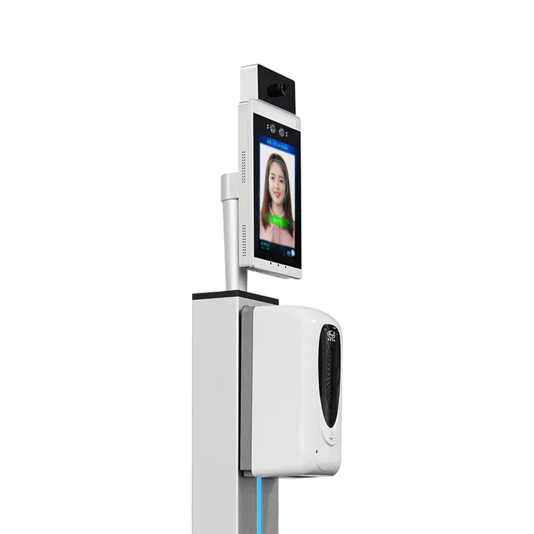 Face Recognition Body Temperature Measuring Thermal Scanner Machine with Attendance System for School