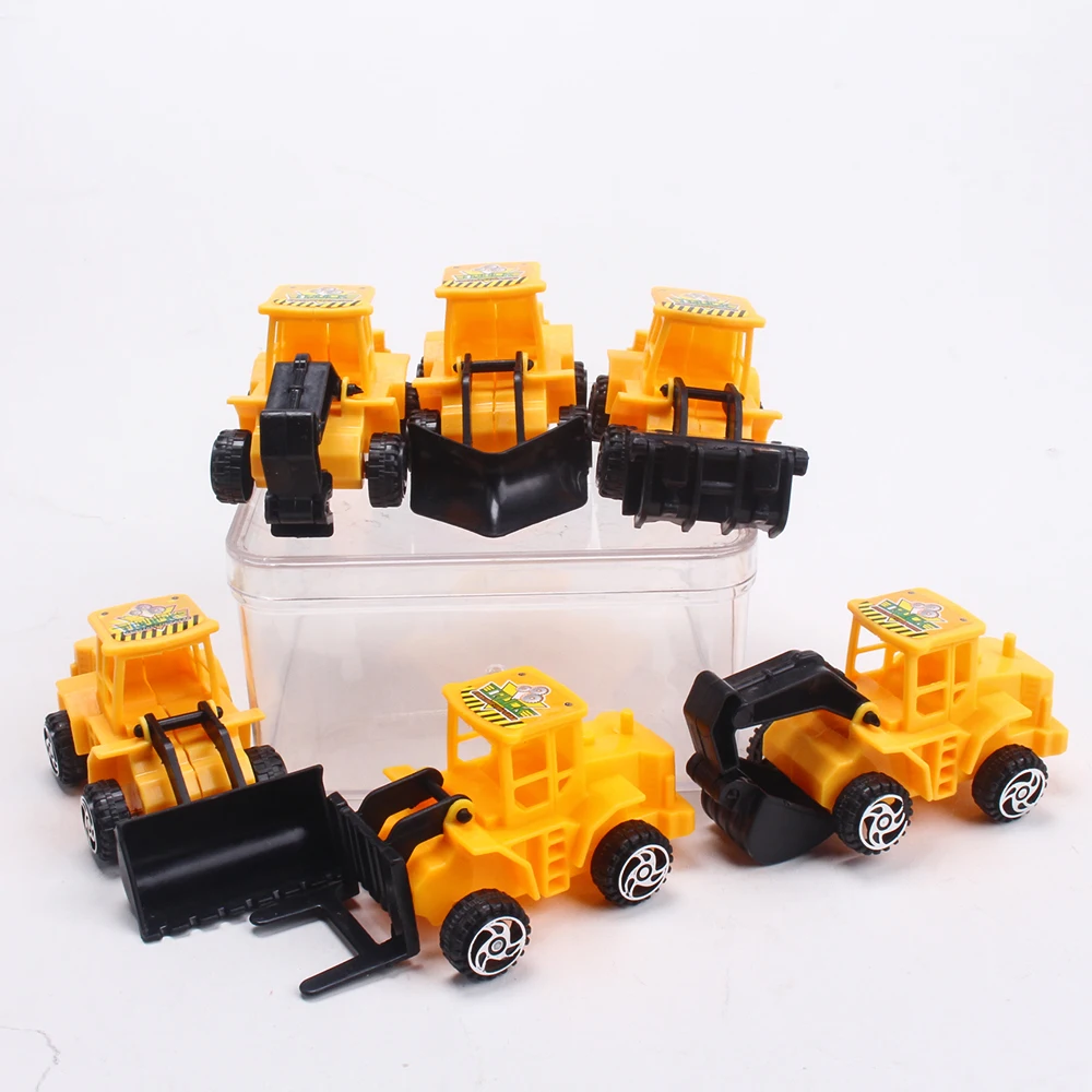 cake topper kids toy plastic car six sets of engineering construction vehicle for cake decrotation