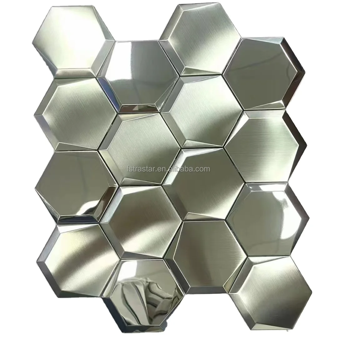 Vintage Wall Decorative Metal Bronze Copper Mosaic Tile for Backsplash/ Hotel/ Commercial Project
