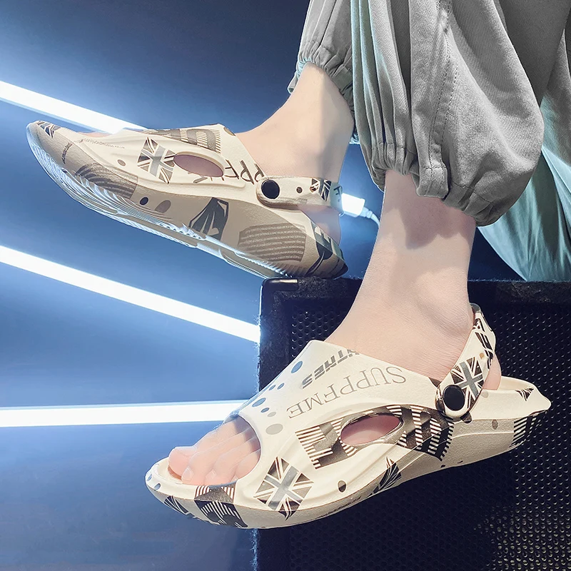 Unisex Summer Slippers Men Clogs Platform Women Beach Sandals Outdoor Casual Non-slip