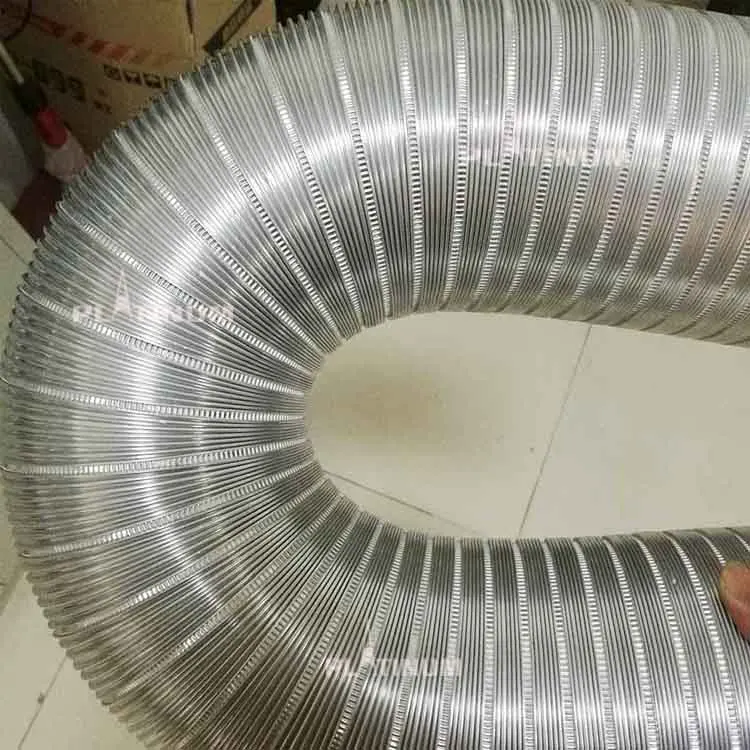 HVAC flexible flex aluminum stainless steel hood exhaust pipe duct hose forming making machine for  FlexLine Flexible flue liner