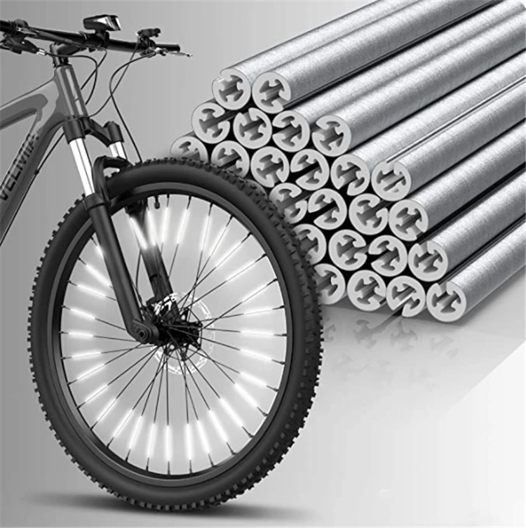 Ready to ship11 Colors Option custom package reflect bike spoke clips bicycle wheel reflectors