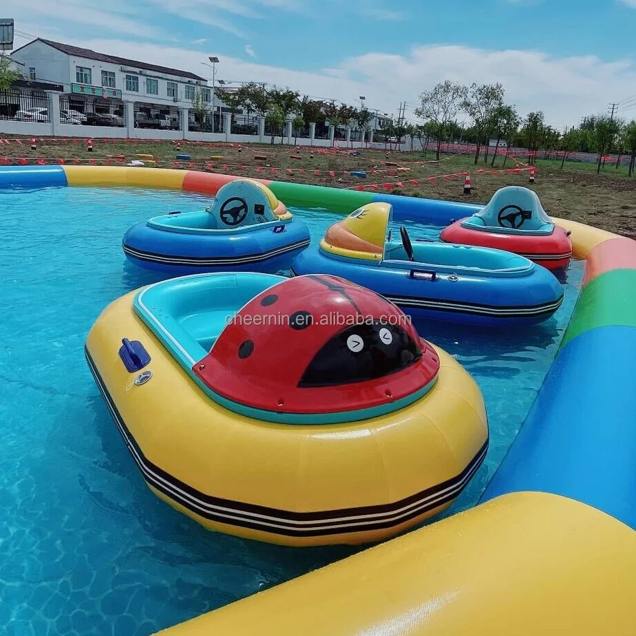 Fashion design HDPE durable material electric bumper boats for kids and adults