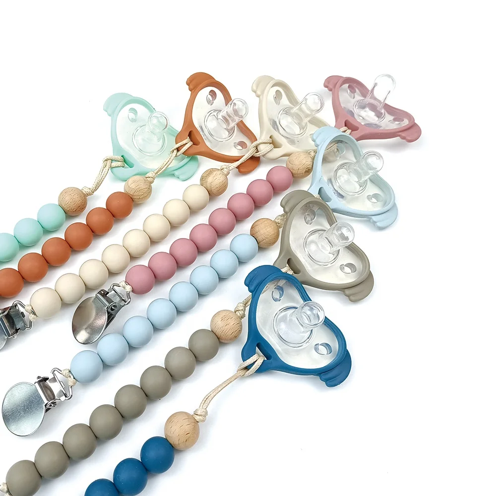 BPA Free Silicone Pacifier Infant Soother Factory Price OEM ODM Welcome 0-3 years Baby Low MOQ customized Logo