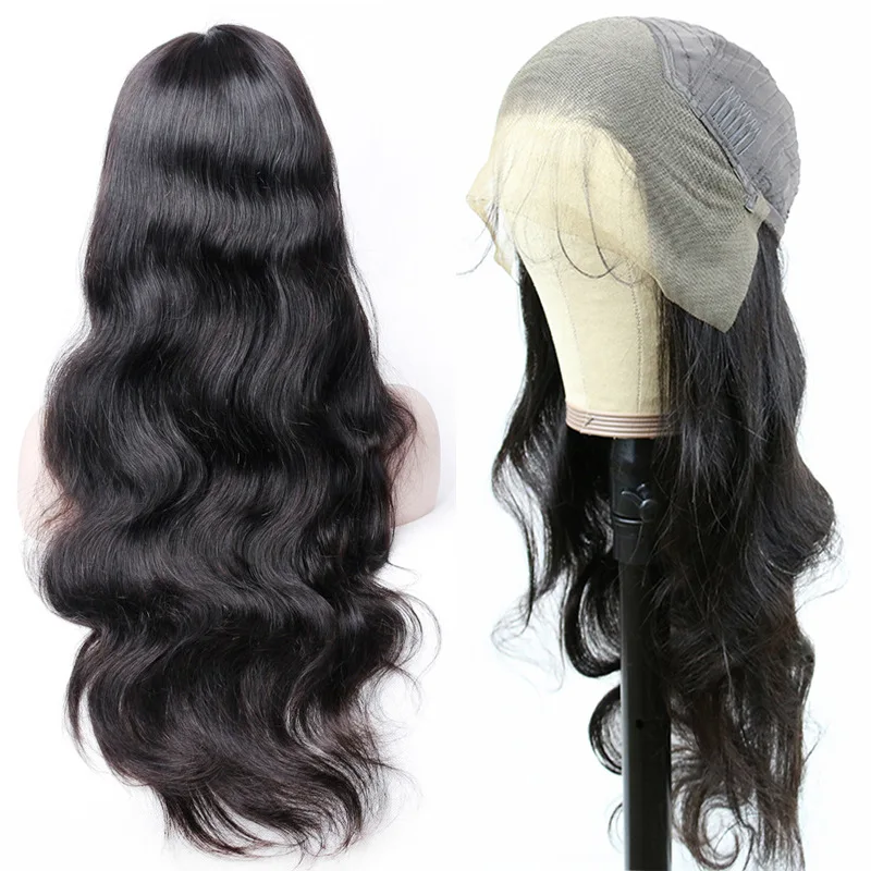Wholesale Hair Wigs Lace Front Bone Virgin Cuticle Aligned Hair Body Wave Wigs Brazilian Virgin Human Hair Extension Wigs