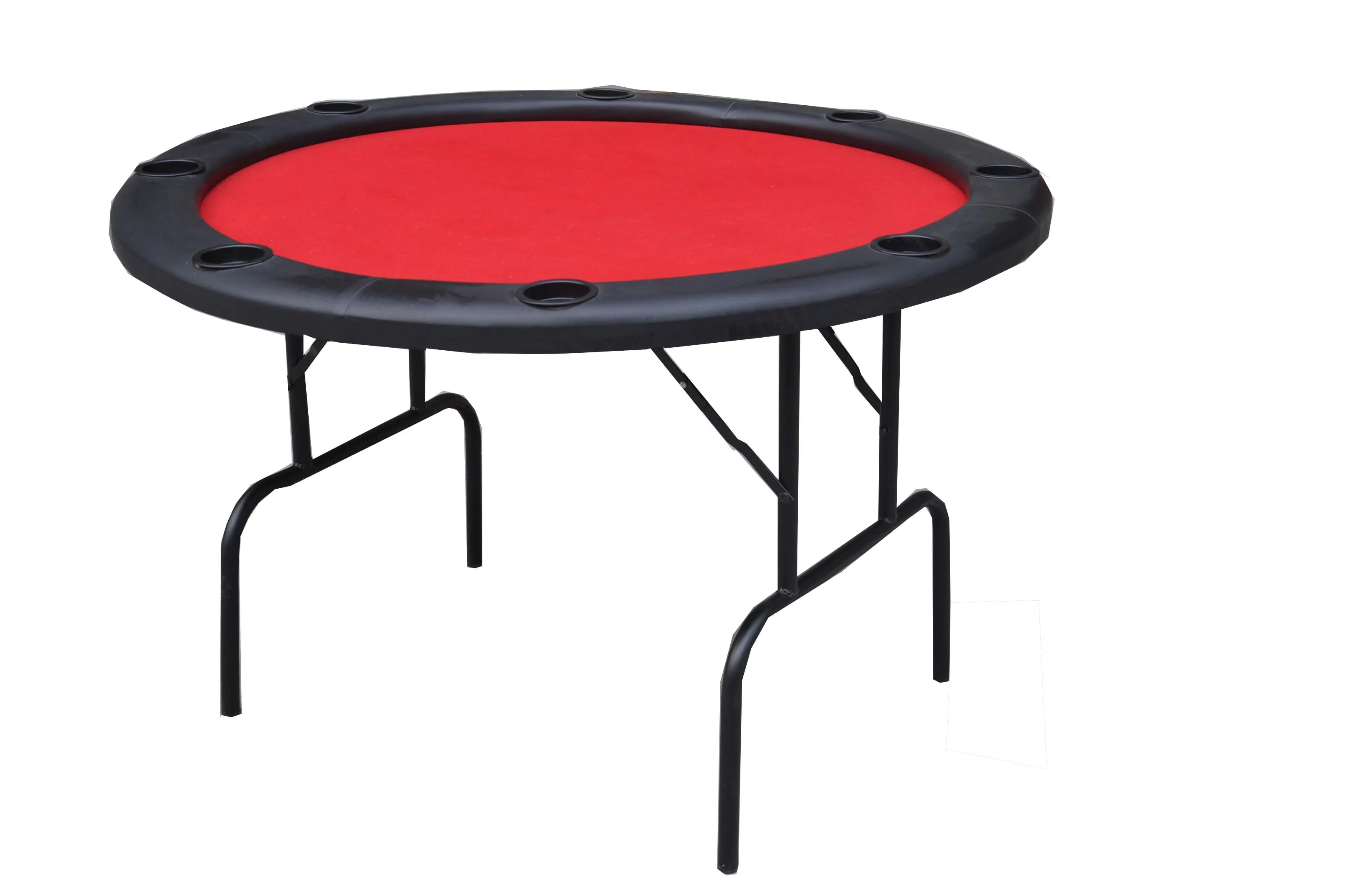 
KBL-C1002 Round Poker Table with Folding Legs, gambling table, metal legs 