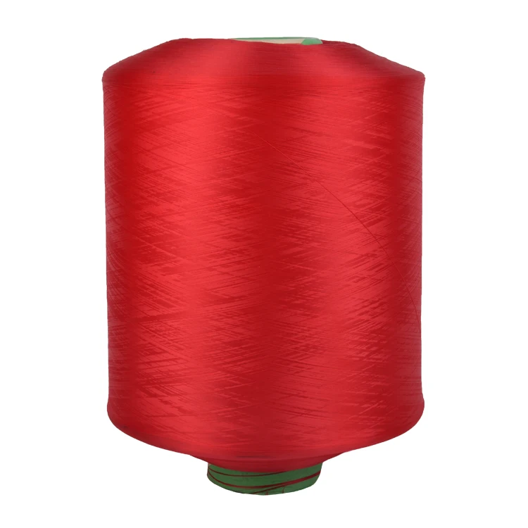 China 100% Polyester DTY Dope Dyed High Filament Yarn Knitting High Tenacity Yarn DTY Polyester Yarn