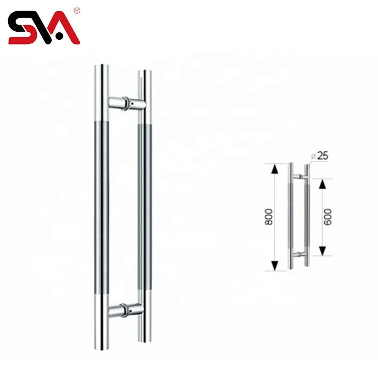 Glass Door & Window Handles China Modern 8-12mm Toughened Glass PSS SSS Stainless Steel Pull Handle Door Handles