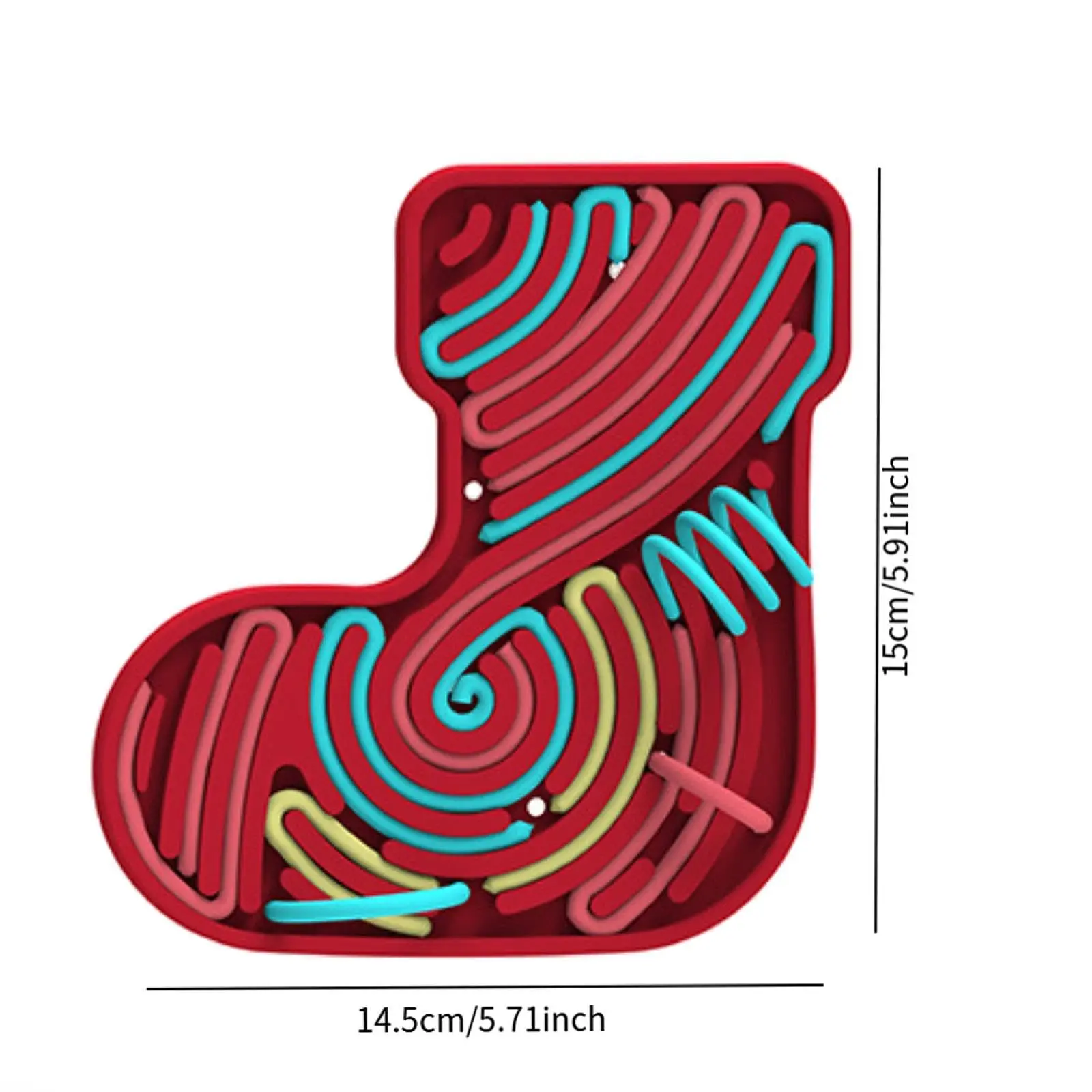 Christmas Calming Stress Anxiety ADHD & Autism Silent No Mess Portable Travel Bag Silicone Fidget Toy Sensory Activity Board