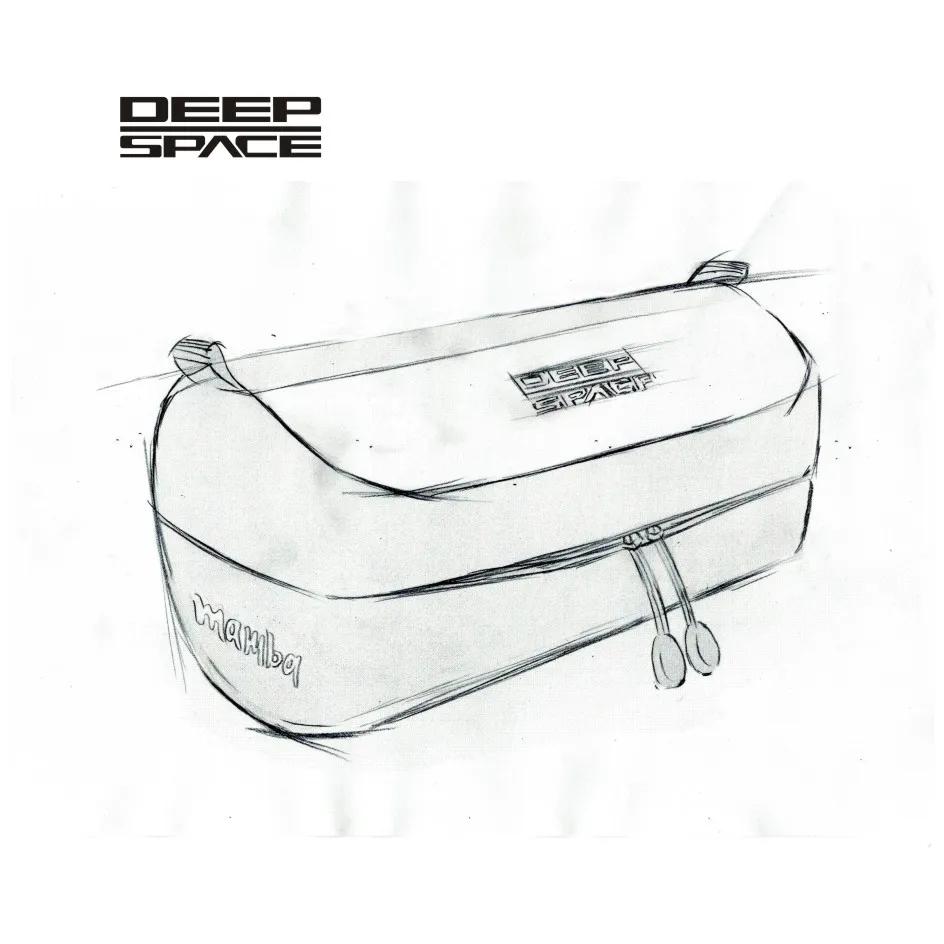 DEEPSPACE Mamba Series Mini Bicycle Barrel Bar Bag Cycling Front pack Gravel Bike Handlebar Bag with 180 Degree Zipper Opening