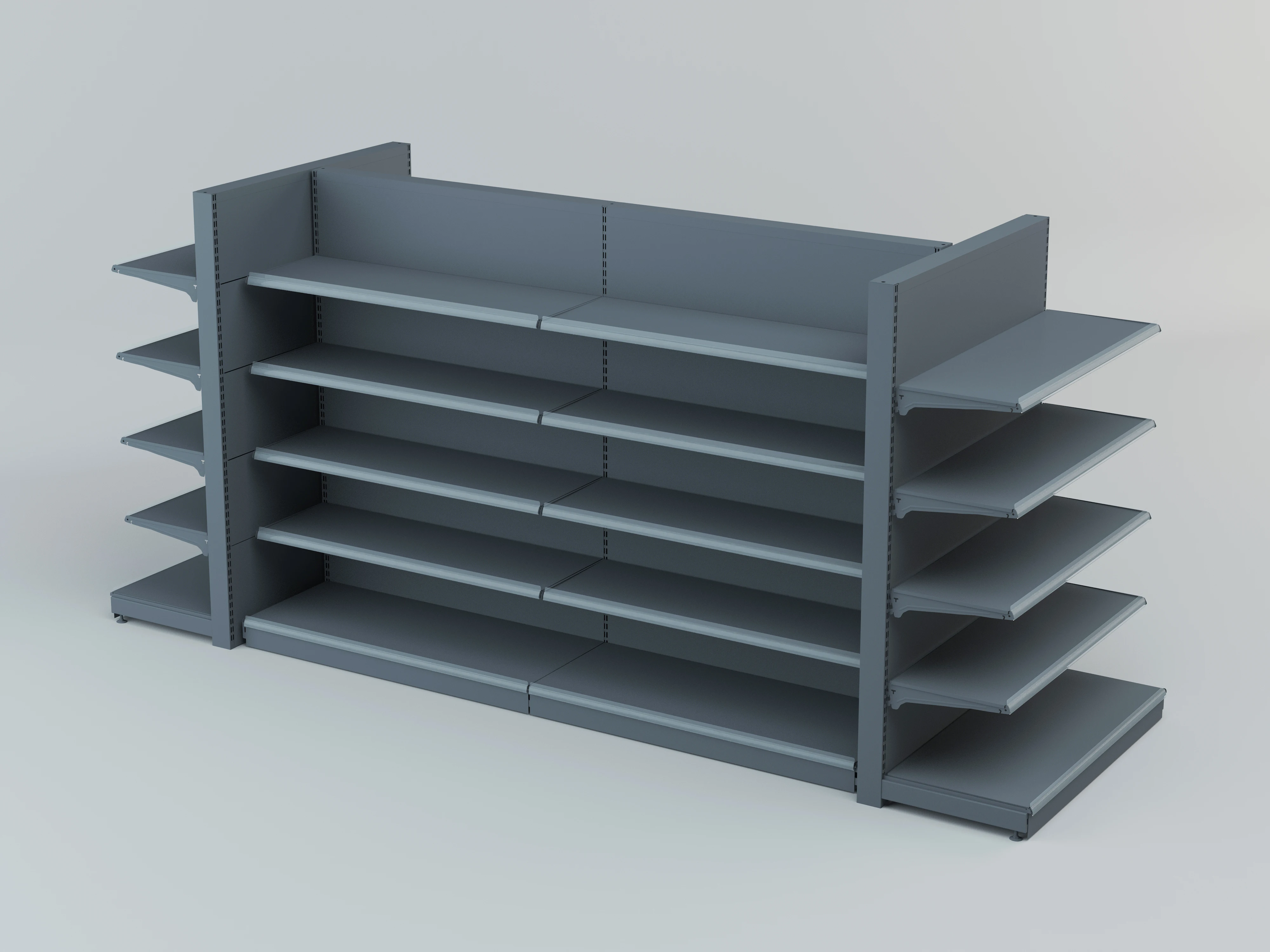 Custom marketing shelves supermarket metal display shelving grocery shelf store rack supermarket gondola shelf for retail store