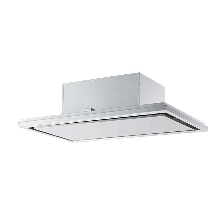New style hot sale flush ceiling mount range hood skillful manufacture cooker exhaust hood ceiling mounted kitchen island hood
