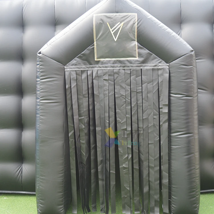 Commercial backyard inflatable nightclub tent inflatable disco light inflatable party supplies cube tent for night club