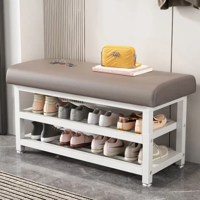 bench shoe organizer storage shelf wooden shoe changing stool home furniture bedroom bench wooden shoe rack with door