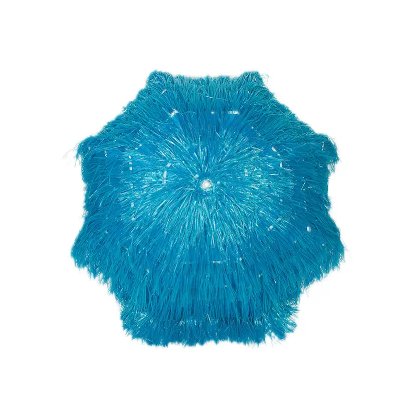 Hot sale popular straw beach umbrella PP grass umbrella outdoor windproof sunshade Hawaiian sun parasol