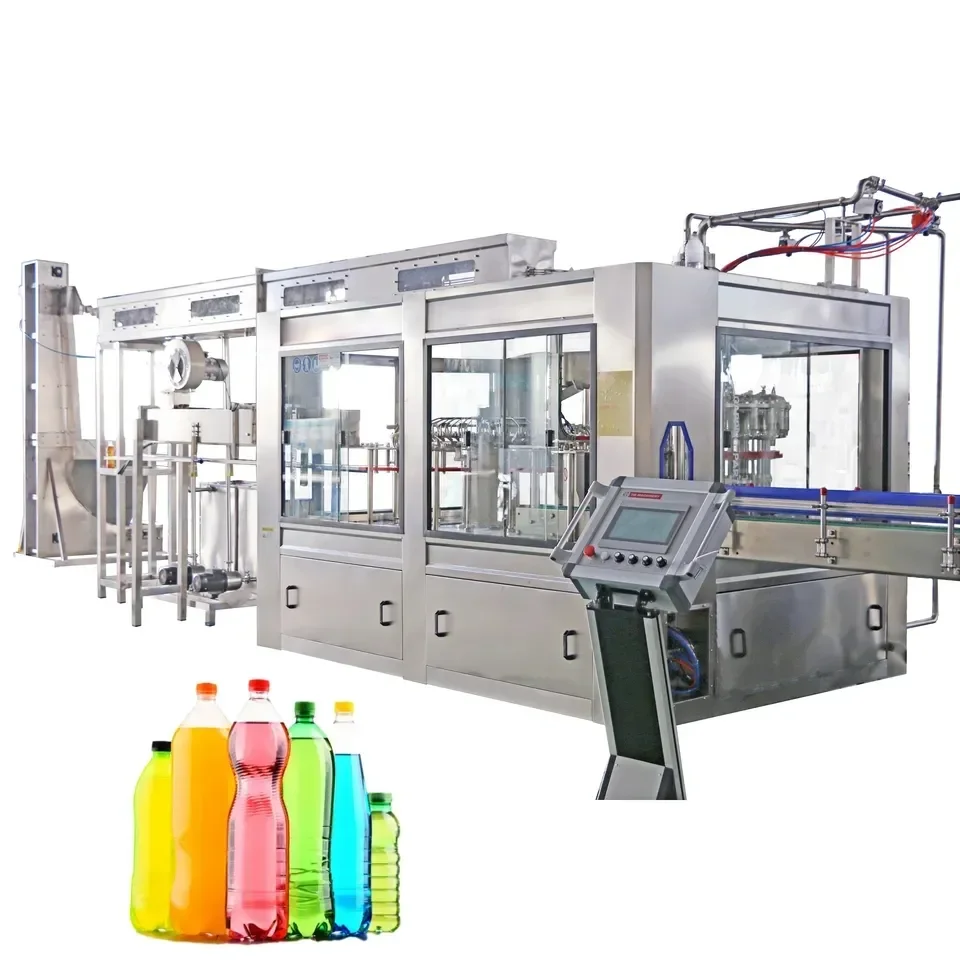 Carbonated beverage filling machine with soda sparkling juice water for co2 gas production line industrial and soft drinks